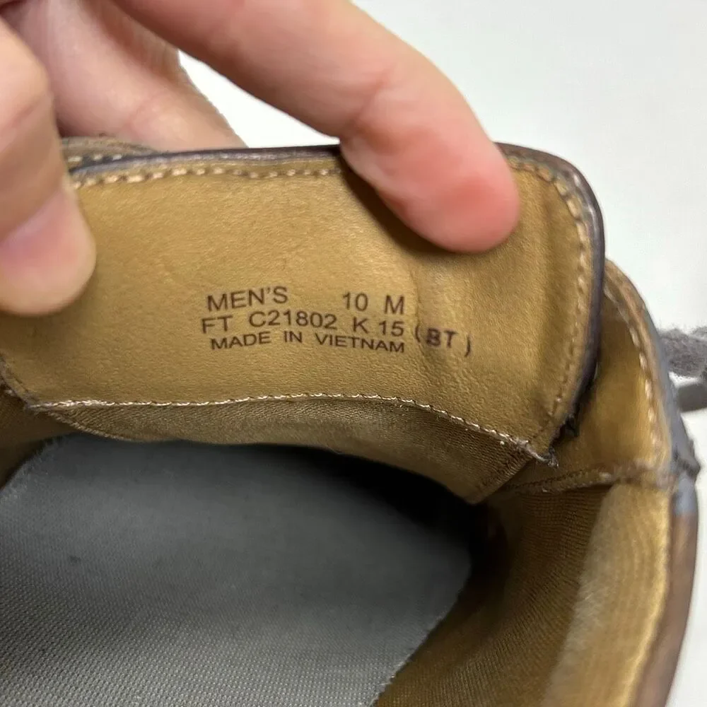Cole Haan Vartan Sport Oxfords Leather Sneakers Mens Sz 10 Ironstone Brown Gray
